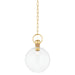 Mitzi - H933701S-AGB - One Light Pendant - Catrine - Aged Brass