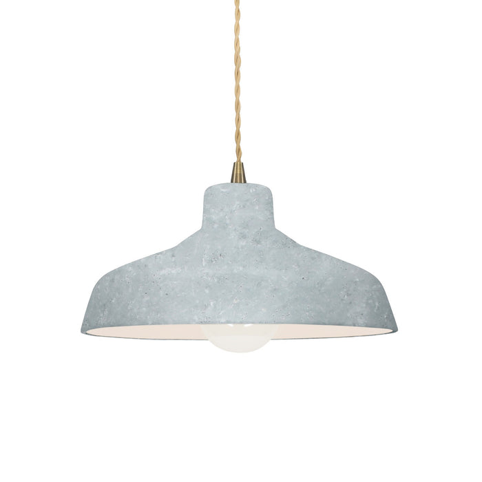 Justice Designs - CER-6260-CONC-ABRS-BEIG-TWST - One Light Pendant - Radiance - Concrete