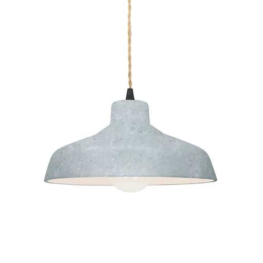 Justice Designs - CER-6260-CONC-MBLK-BEIG-TWST - One Light Pendant - Radiance - Concrete