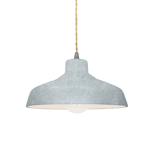 Justice Designs - CER-6260-CONC-NCKL-BEIG-TWST - One Light Pendant - Radiance - Concrete