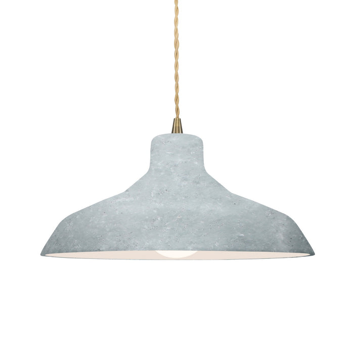 Justice Designs - CER-6263-CONC-ABRS-BEIG-TWST - One Light Pendant - Radiance - Concrete