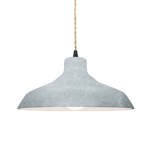 Justice Designs - CER-6263-CONC-MBLK-BEIG-TWST - One Light Pendant - Radiance - Concrete