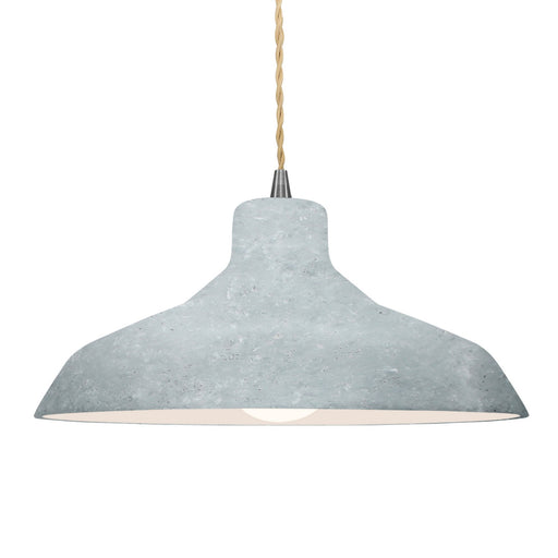 Justice Designs - CER-6265-CONC-NCKL-BEIG-TWST - One Light Pendant - Radiance - Concrete