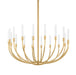 Corbett Lighting - 481-28-VB - LED Chandelier - Amalthea - Vintage Brass