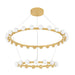 Corbett Lighting - 484-46-VB - LED Chandelier - Linus - Vintage Brass