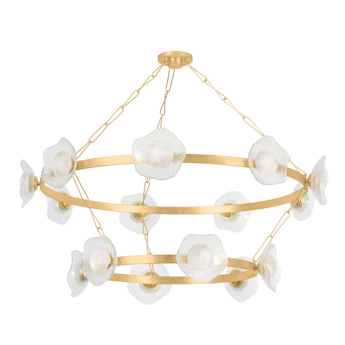 Corbett Lighting - 485-62-VGL - LED Chandelier - Almandine - Vintage Gold Leaf