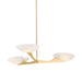 Corbett Lighting - 492-36-VGL - Three Light Chandelier - Malachite - Vintage Gold Leaf