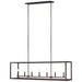 Generation Lighting. - 6634507EN-710 - Seven Light Island Pendant - Moffet Street - Bronze