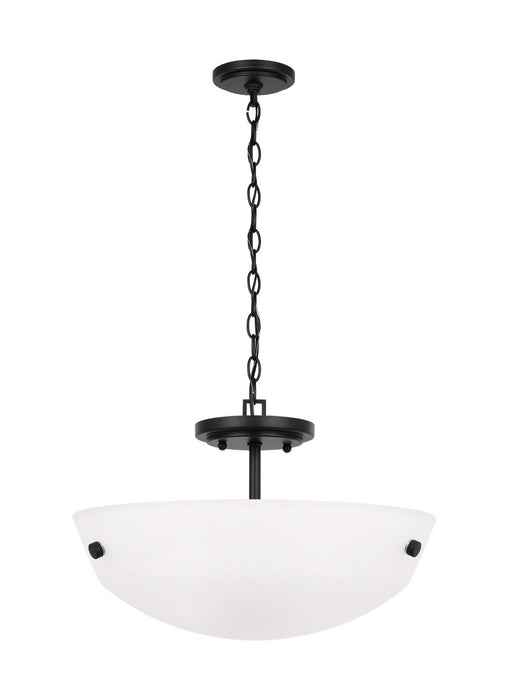 Generation Lighting. - 7715202EN3-112 - Two Light Semi-Flush Convertible Pendant - Kerrville - Midnight Black