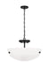 Generation Lighting. - 7715202EN3-112 - Two Light Semi-Flush Convertible Pendant - Kerrville - Midnight Black