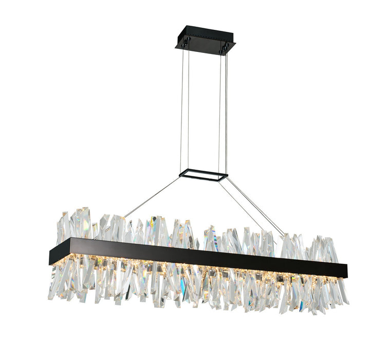 Allegri - 030260-052 - LED Island Pendant - Glacier - Matte Balck