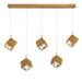 W.A.C. Lighting - PD-29305L-AB - LED Chandelier - Ice Cube - Aged Brass