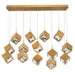 W.A.C. Lighting - PD-29314L-AB - LED Chandelier - Ice Cube - Aged Brass