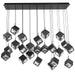 W.A.C. Lighting - PD-29323L-BK - LED Chandelier - Ice Cube - Black