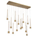 W.A.C. Lighting - PD-59414L-AB - LED Chandelier - Quill - Aged Brass