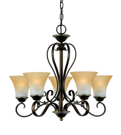 Quoizel - DH5005PN - Five Light Chandelier - Duchess - Palladian Bronze