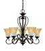 Quoizel - DH5005PN - Five Light Chandelier - Duchess - Palladian Bronze