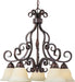 Maxim - 12206FIOI - Five Light Chandelier - Manor - Oil Rubbed Bronze