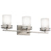 Kichler - 5078NI - Three Light Bath - Hendrik - Brushed Nickel