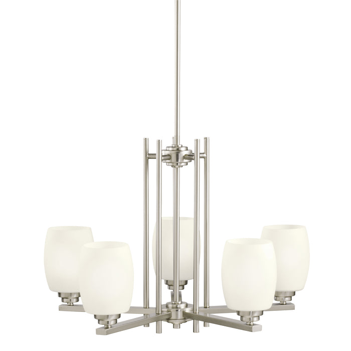 Kichler - 1896NI - Five Light Chandelier - Eileen - Brushed Nickel