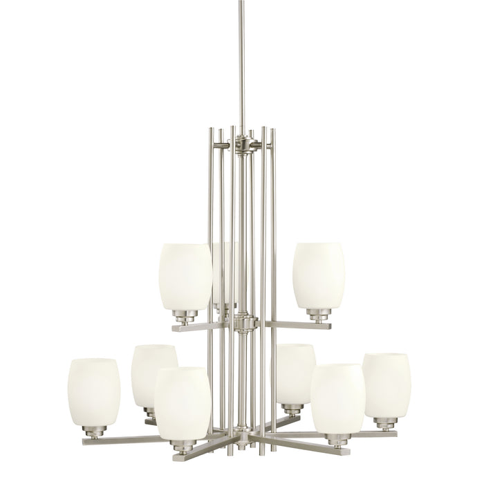 Kichler - 1897NI - Nine Light Chandelier - Eileen - Brushed Nickel