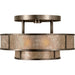 Fine Art - 600940ST - Three Light Semi-Flush Mount - Singapore Moderne - Bronze