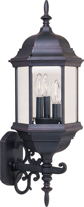 Maxim - 1074CLEB - Three Light Outdoor Wall Lantern - Builder Cast - Empire Bronze