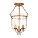 Hudson Valley - 251-AGB-C1 - Three Light Semi Flush Mount - Hampton - Aged Brass