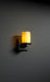 Justice Designs - CNDL-8771-14-AMBR-MBLK - One Light Wall Sconce - CandleAria - Matte Black