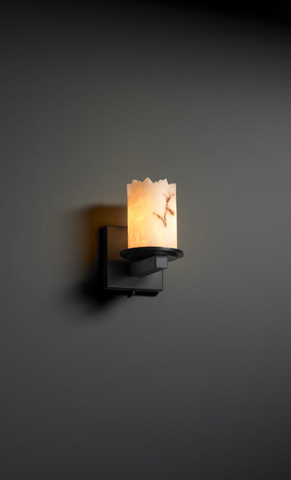 Justice Designs - FAL-8771-12-MBLK - One Light Wall Sconce - LumenAria - Matte Black