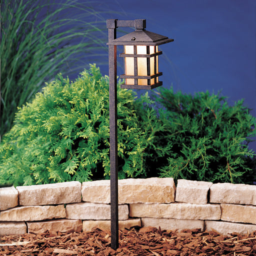 Kichler - 15232AGZ - One Light Path & Spread - Cross Creek - Aged Bronze