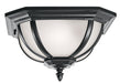 Kichler - 9848BK - Two Light Outdoor Flush/Semi Flush Mount - Salisbury - Black