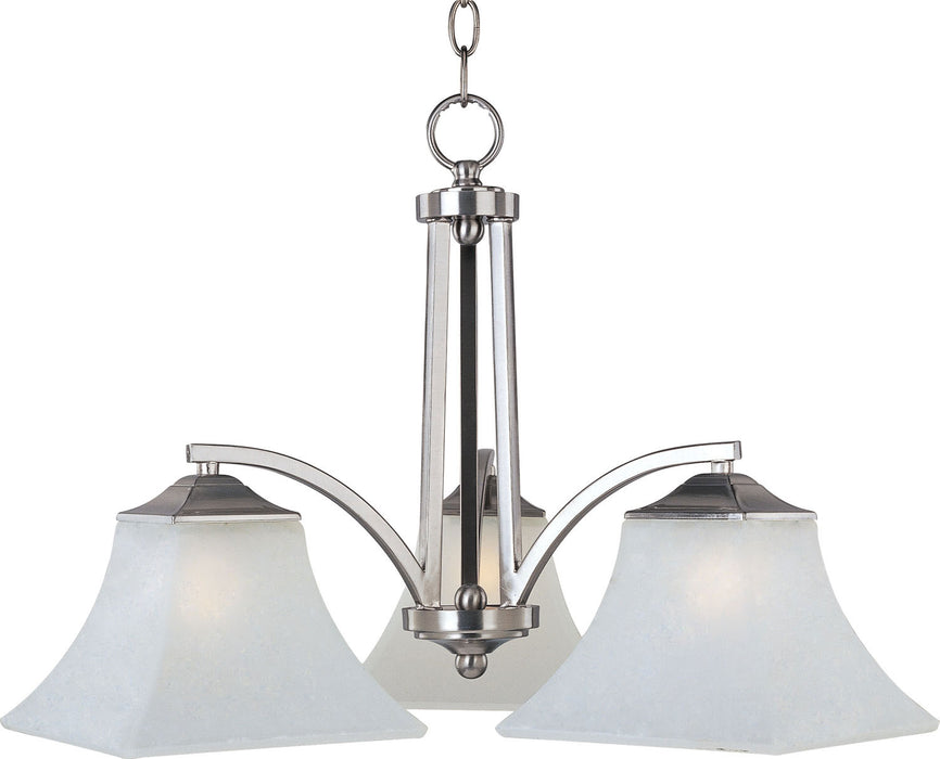 Maxim - 20094FTSN - Three Light Chandelier - Aurora - Satin Nickel