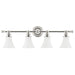 Hudson Valley - 4504-PN - Four Light Bath Bracket - Weston - Polished Nickel