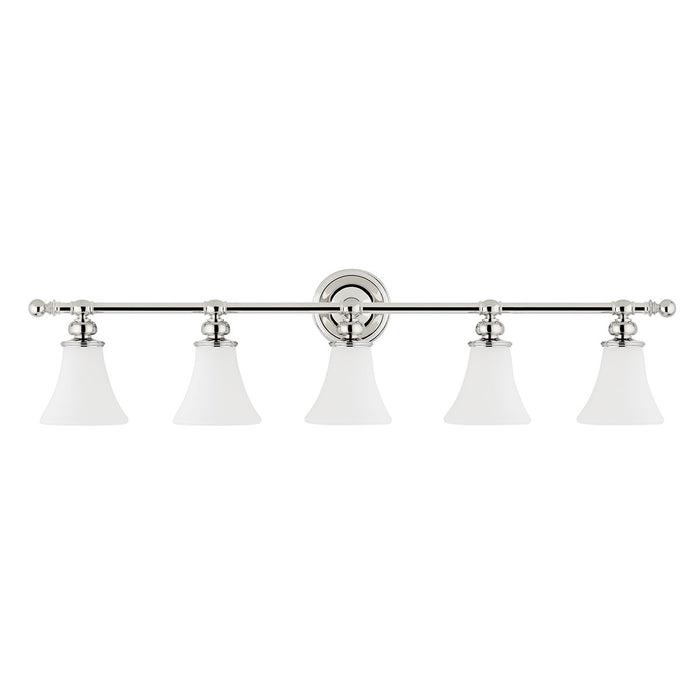 Hudson Valley - 4505-PN - Five Light Bath Bracket - Weston - Polished Nickel