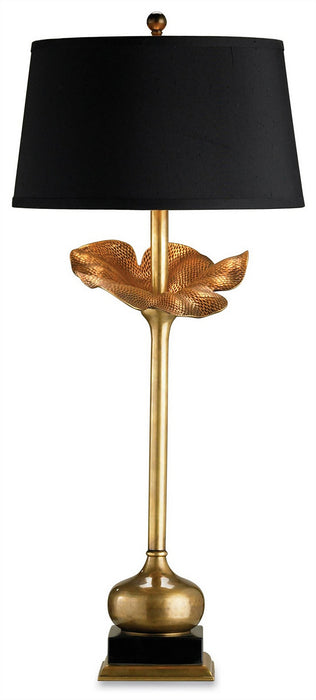 Currey and Company - 6240 - One Light Table Lamp - Metamorphosis - Antique Brass/Black