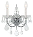 Crystorama - 3222-CH-CL-MWP - Two Light Wall Sconce - Imperial - Polished Chrome