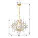 Crystorama - 4405-GD-CL-MWP - Six Light Mini Chandelier - Maria Theresa - Gold