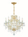 Crystorama - 4405-GD-CL-MWP - Six Light Mini Chandelier - Maria Theresa - Gold