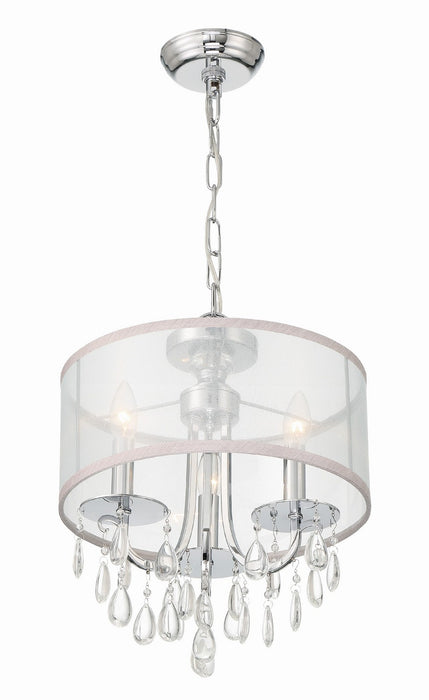 Crystorama - 5623-CH - Three Light Mini Chandelier - Hampton - Polished Chrome