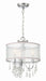 Crystorama - 5623-CH - Three Light Mini Chandelier - Hampton - Polished Chrome