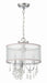 Crystorama - 5623-CH - Three Light Mini Chandelier - Hampton - Polished Chrome