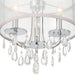 Crystorama - 5623-CH - Three Light Mini Chandelier - Hampton - Polished Chrome