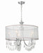 Crystorama - 5625-CH - Five Light Chandelier - Hampton - Polished Chrome