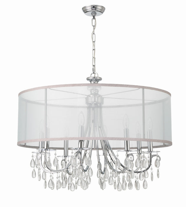 Crystorama - 5628-CH - Eight Light Chandelier - Hampton - Polished Chrome