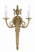 Crystorama - 662-MB - Two Light Wall Sconce - Cast Brass Wall Mount - Matte Brass