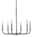 Framburg - 1055 PS - Six Light Chandelier - Moderne - Polished Silver