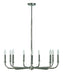 Framburg - 1060 PS - Nine Light Chandelier - Moderne - Polished Silver