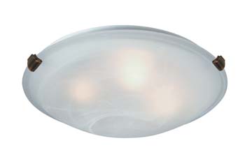 Artcraft - AC2353SPBU - Four Light Flush Mount - Clip Flush - Brunito