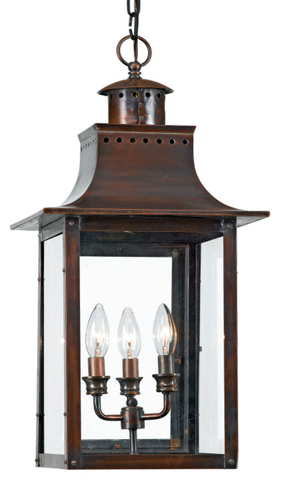 Quoizel - CM1912AC - Three Light Outdoor Hanging Lantern - Chalmers - Aged Copper